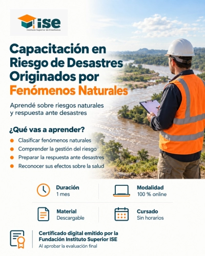 Capacitación en Riesgo de Desastres Originados por Fenómenos Naturales
