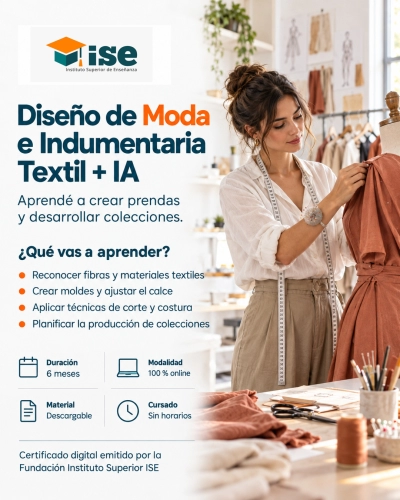 Diseño de Moda e Indumentaria Textil + IA