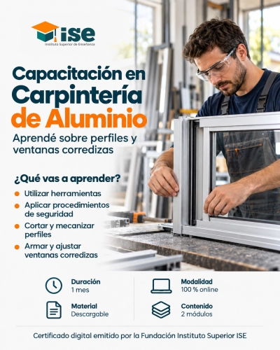 Capacitación en Carpintería de Aluminio