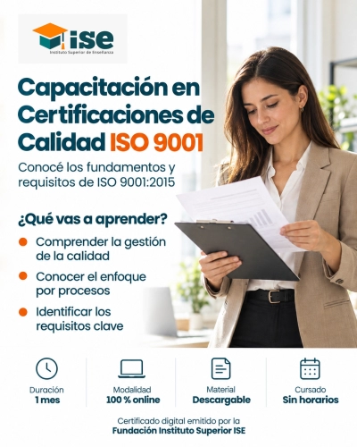 Capacitación en Certificaciones de Calidad ISO 9001