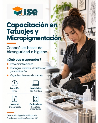 Capacitación en Tatuajes y Micropigmentación