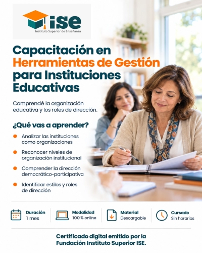 Capacitación en Herramientas de Gestión para Instituciones Educativas