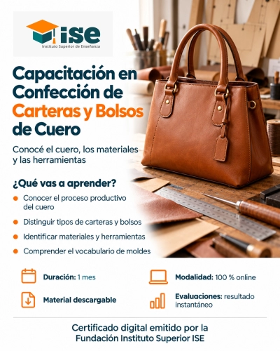 Capacitación en Confección de Carteras y Bolsos de Cuero