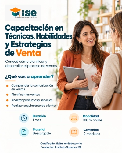 Capacitación en Técnicas, Habilidades y Estrategias de Venta