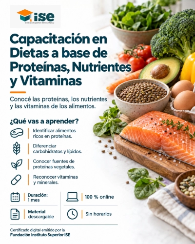 Capacitación en Dietas a base de Proteínas, Nutrientes y Vitaminas
