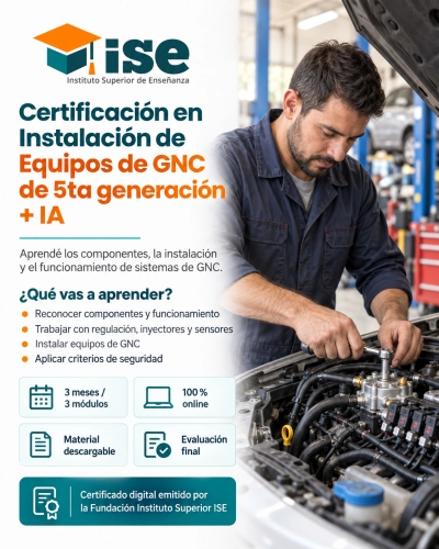 Certificación en Instalación de Equipos de GNC de 5ta generación + IA