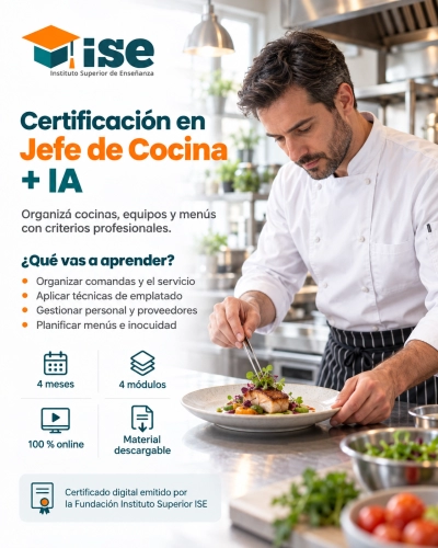 Certificación en Jefe de Cocina + IA